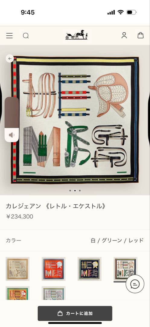 とろろです。HERMES カレジェアン レトル・エクストル