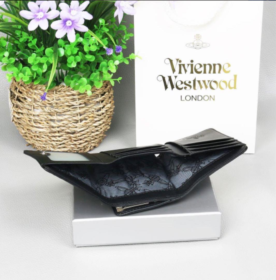 Vivienne Westwood ヴィヴィアン 三つ折り財布 レザーv