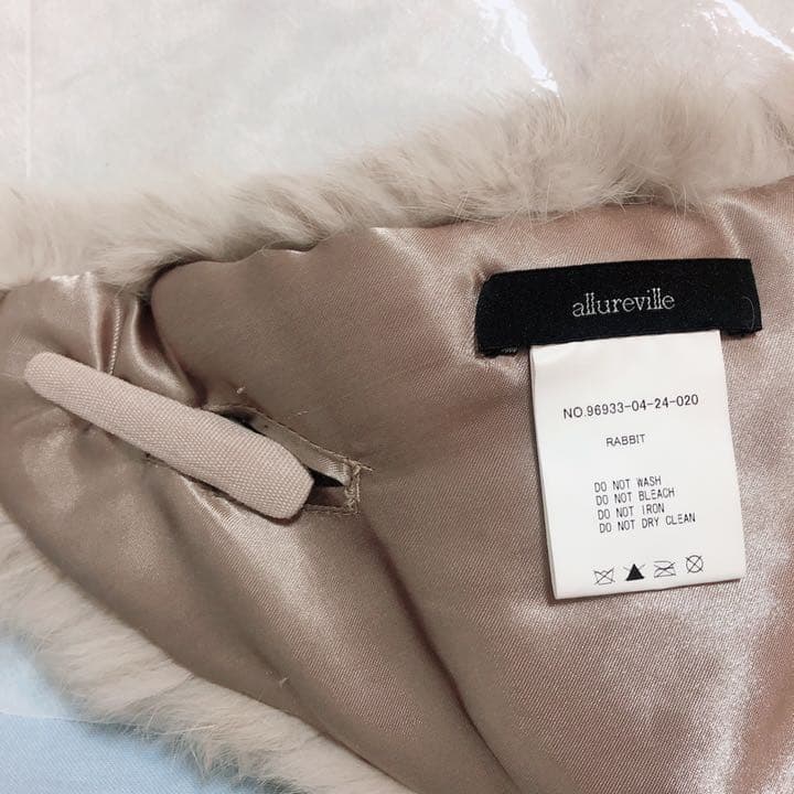 [元値約4万] allureville ラビットファー　ショール　ストール