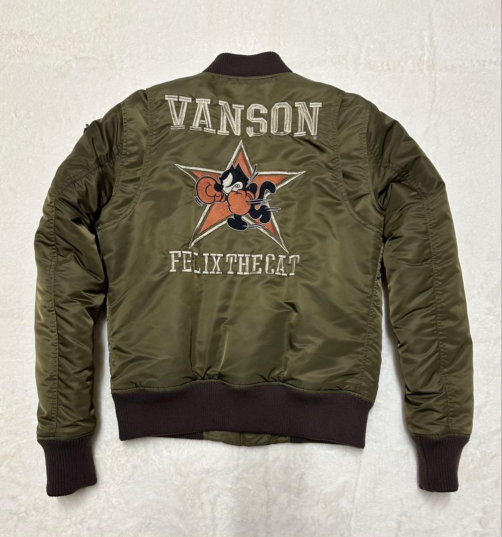 vanson MA-1ジャケット フェリックス・ザ・キャット(日本サイズM相当)