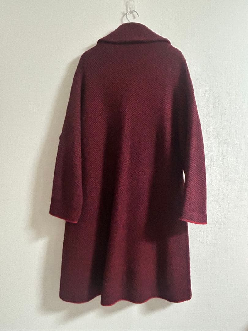 美品 45R ロングコート レッド ジャケット 45rpm