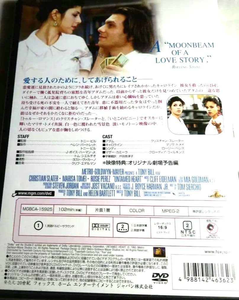 『忘れられない人』初回生産限定版DVDクリスチャンスレーターマリサトメイ希少
