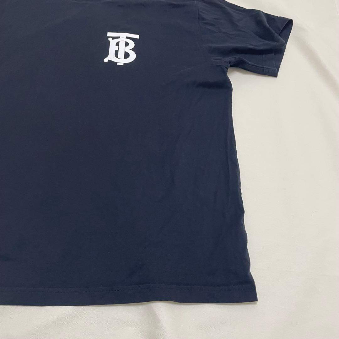 バーバリー EMERSON TB エマソン ラバーロゴプリント 半袖Tシャツ 黒