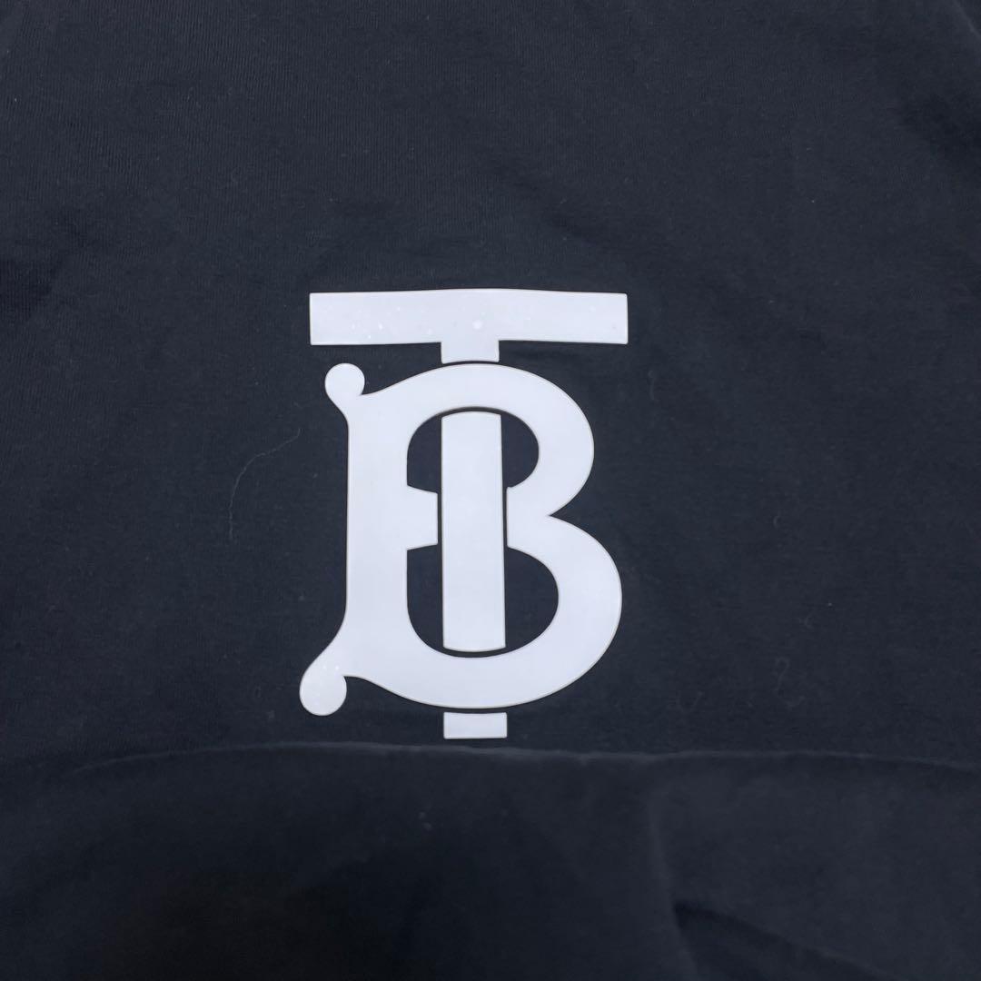 バーバリー EMERSON TB エマソン ラバーロゴプリント 半袖Tシャツ 黒