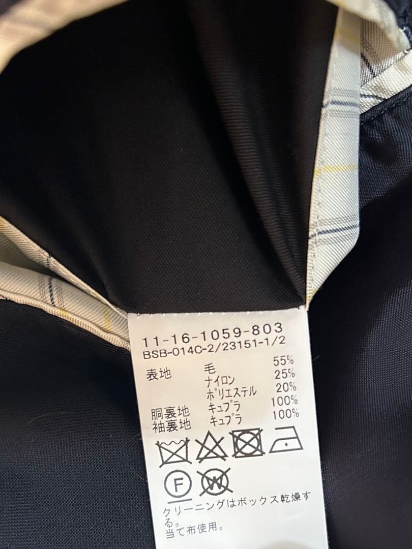ビームス　BEAMS PLUS / コーデュラ　3B ブレザーM 紺ブレ