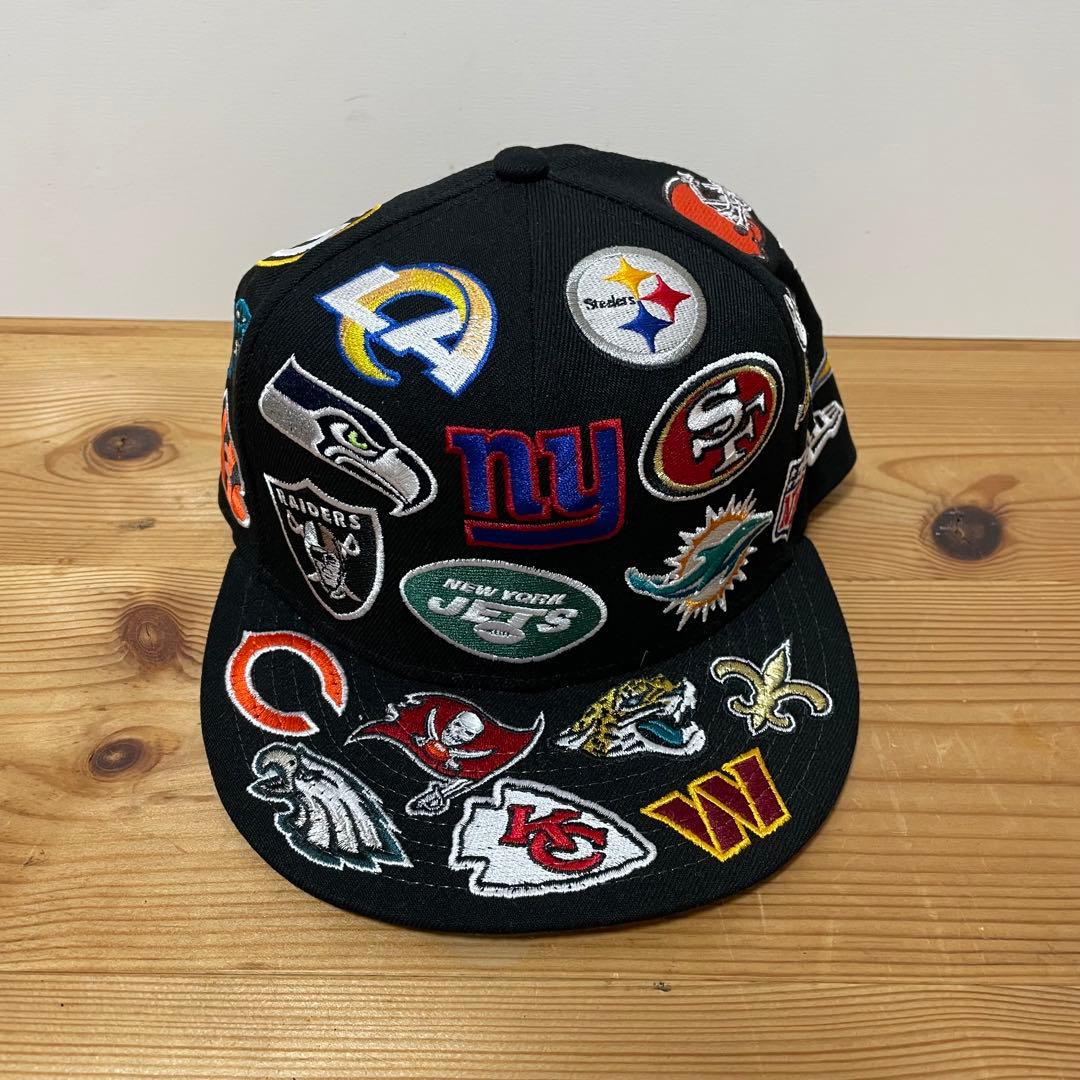 【美品】NEWERA NFL マルチロゴ　チーム刺繍キャップ