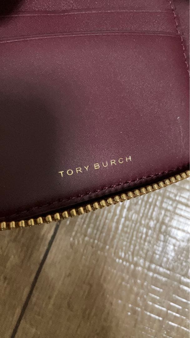 Tory Burch 二つ折り財布 ベージュ/ブラウン