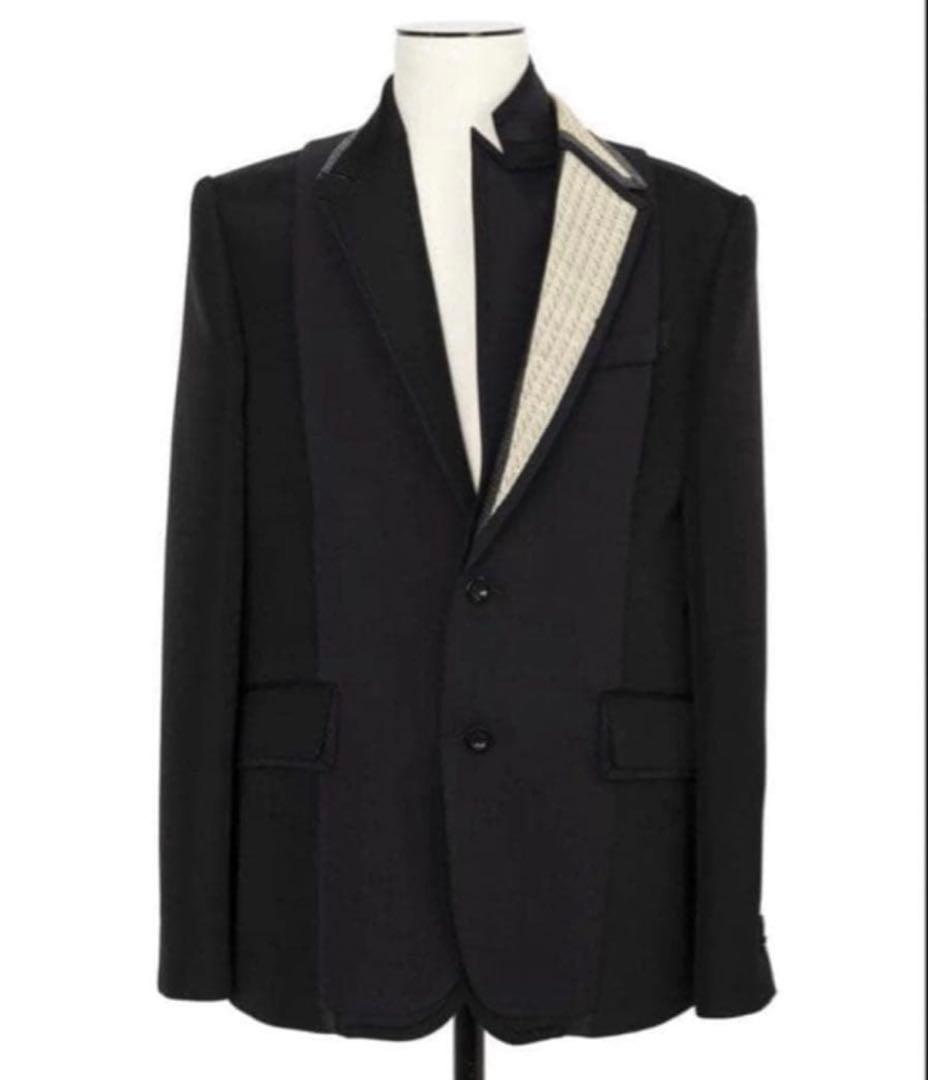 か*の様 sacai 25aw テーラードジャケット 黒 ランウェイ着用