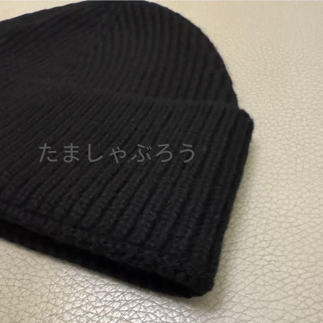 AMI PARIS アミパリス ニット帽 ビーニーハートロゴ ブラック