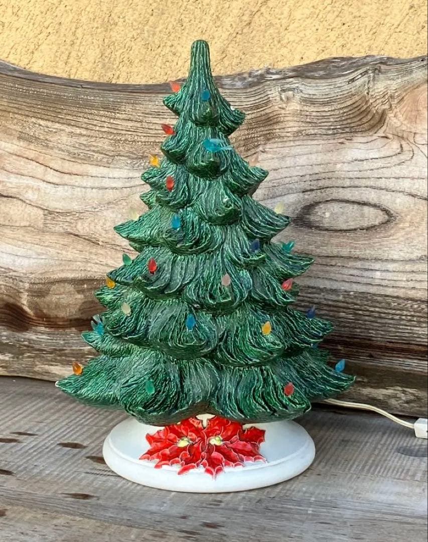 クリスマスツリー電飾かざりは点灯しますが点滅はしませんオルゴールは動きません