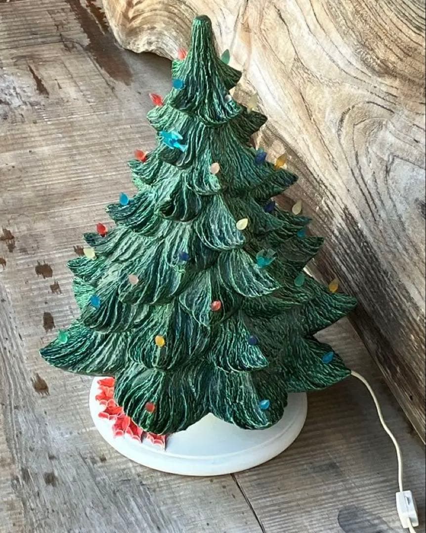 クリスマスツリー電飾かざりは点灯しますが点滅はしませんオルゴールは動きません