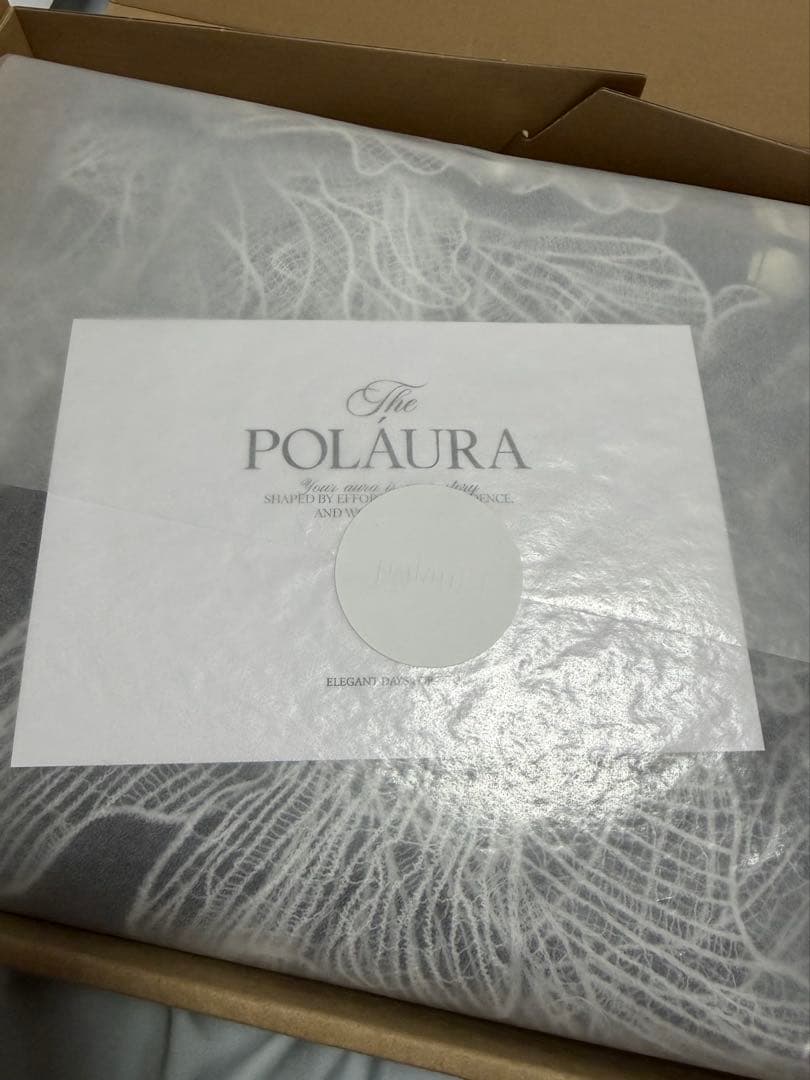【ぴょん】poláura polaura レースフリルカーディガン