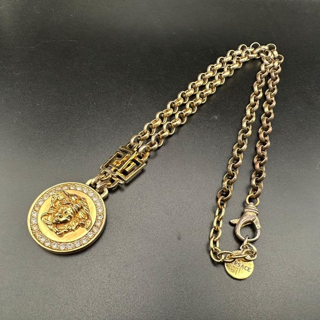 美品✨　VERSACE　ヴェルサーチ　ネックレス　メデューサ　グレカ　1808