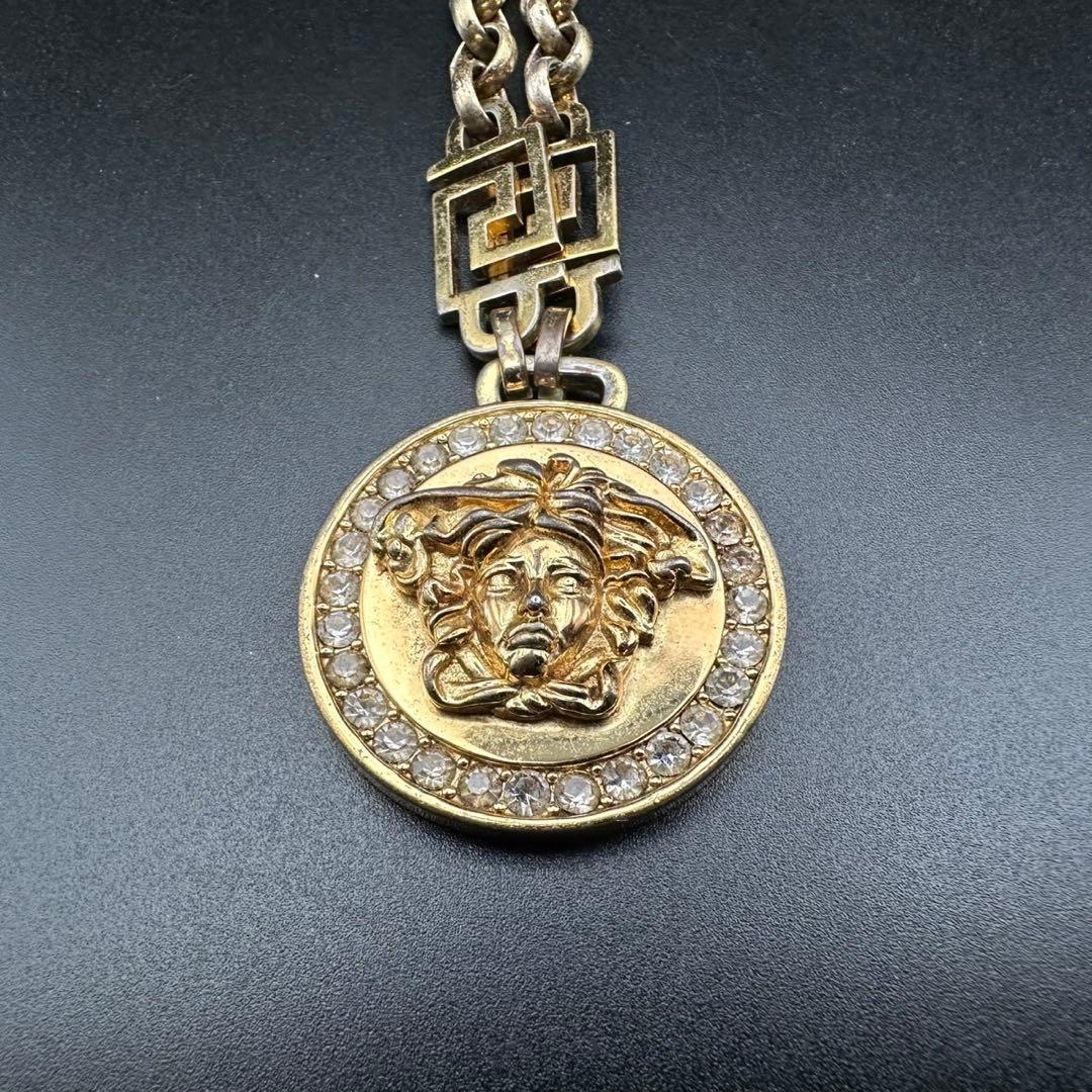 美品✨　VERSACE　ヴェルサーチ　ネックレス　メデューサ　グレカ　1808