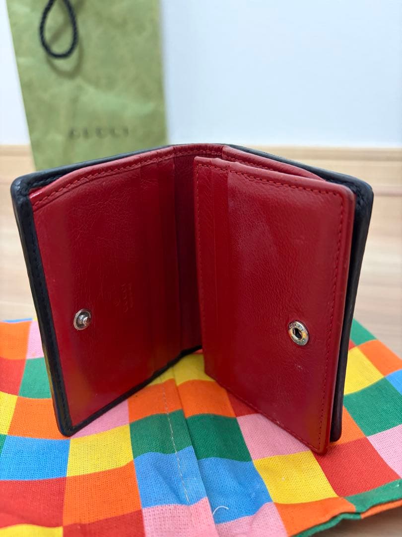 GUCCI 二つ折り財布 GGパターン