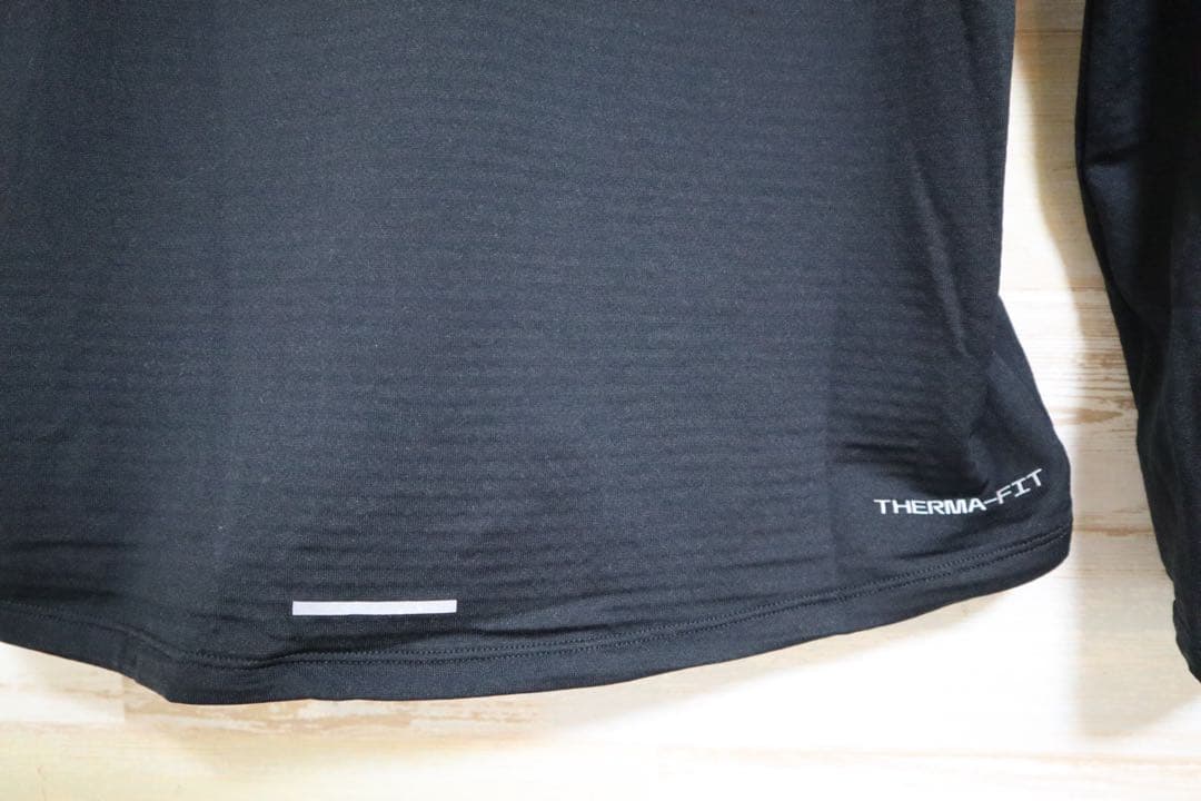 新品 ナイキ NIKE エレメント ランニング ハーフジップ 長袖シャツ　黒