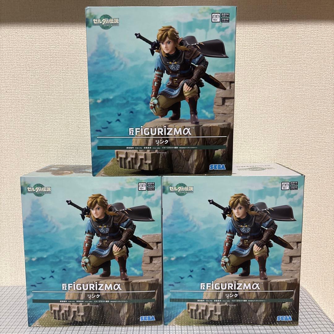 ゼルダの伝説　ティアキン　リンク　フィギュア　3個セット