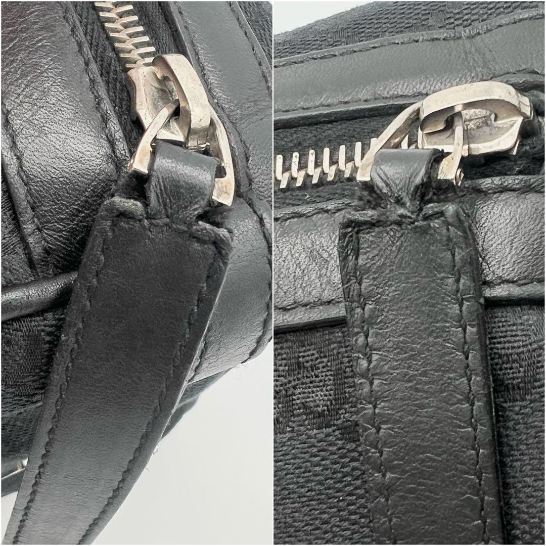GUCCI GG シェリーライン ハンドバッグ ミニ ボストン ブラック