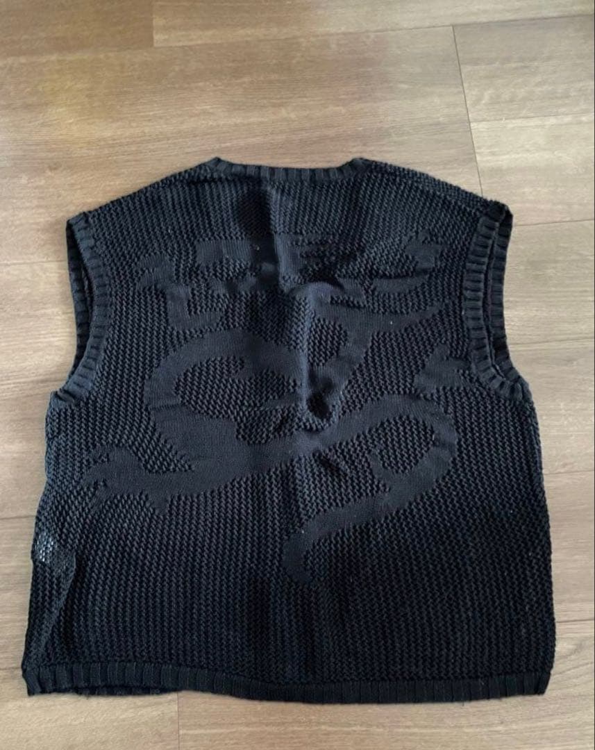 トップス supreme Dragon Zip Up Sweater Vest