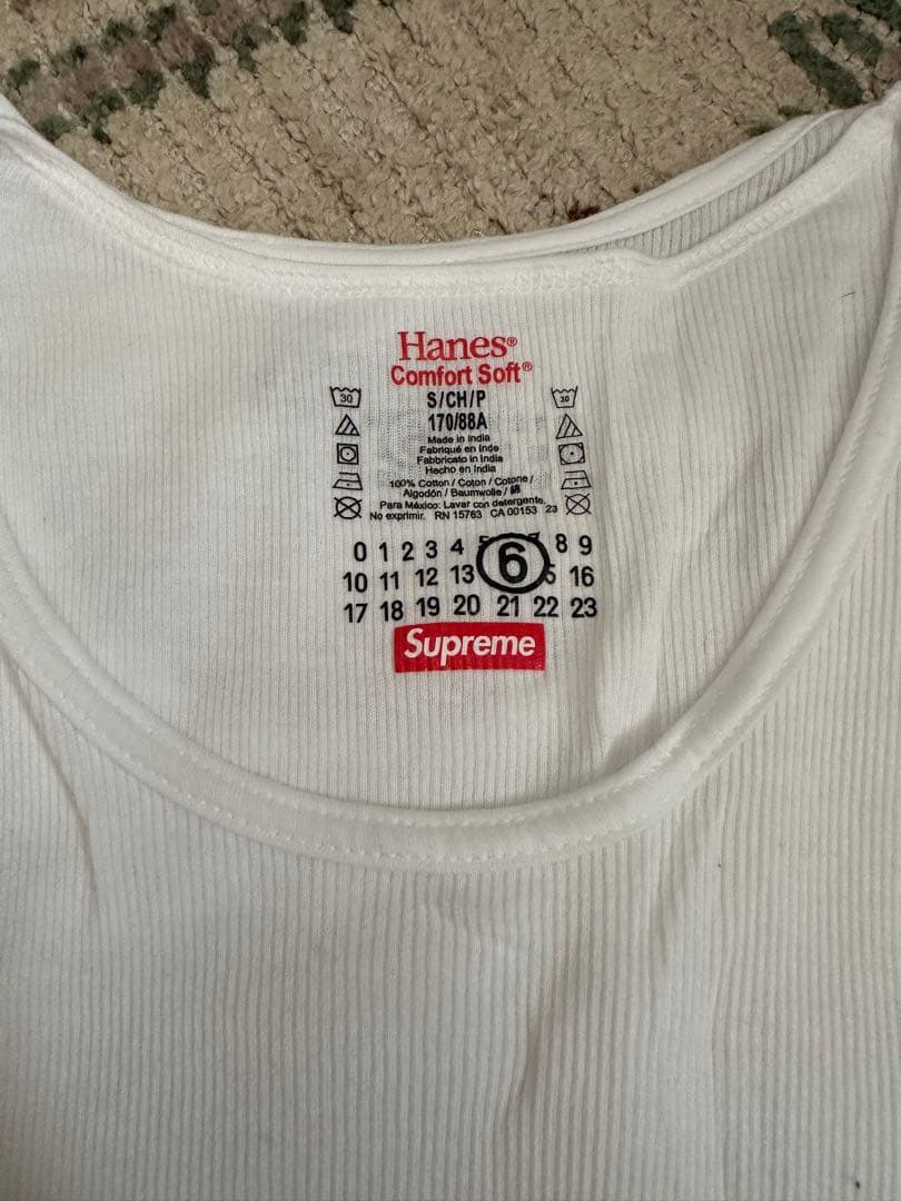 トップス Supreme MM6 Hanes Tagless Tank Top