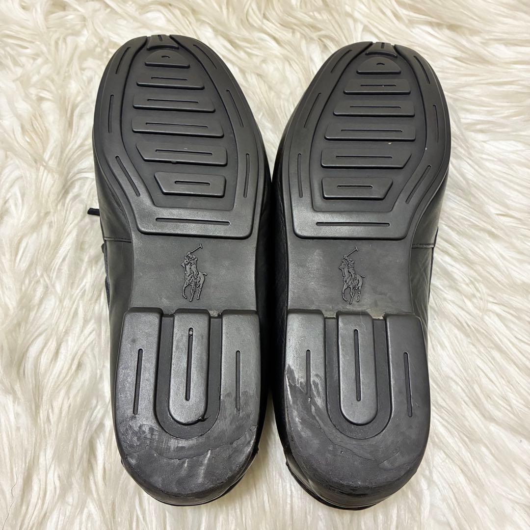 POLO ポロラルフローレン　デッキシューズ　モカシン　黒　27cm 靴