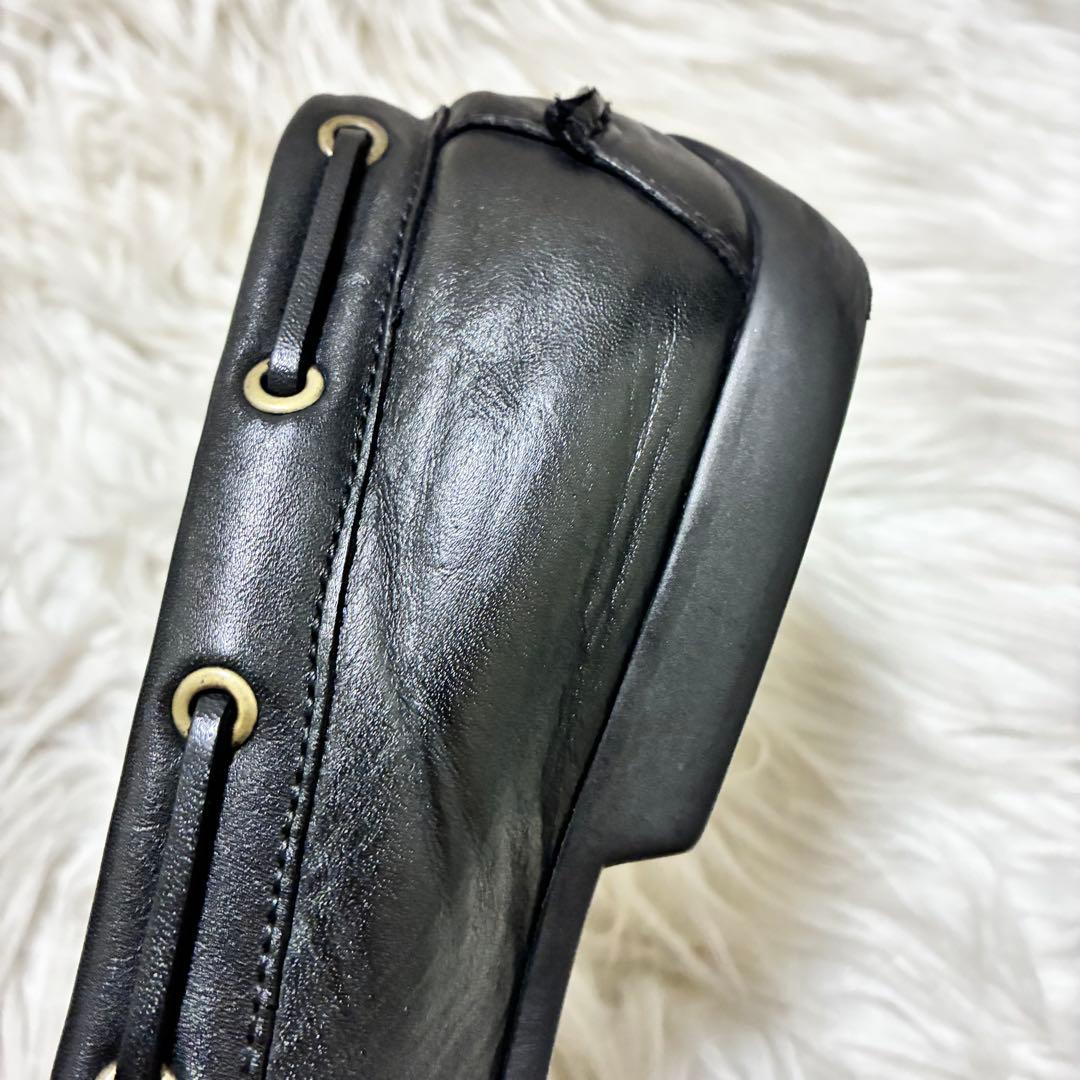 POLO ポロラルフローレン　デッキシューズ　モカシン　黒　27cm 靴
