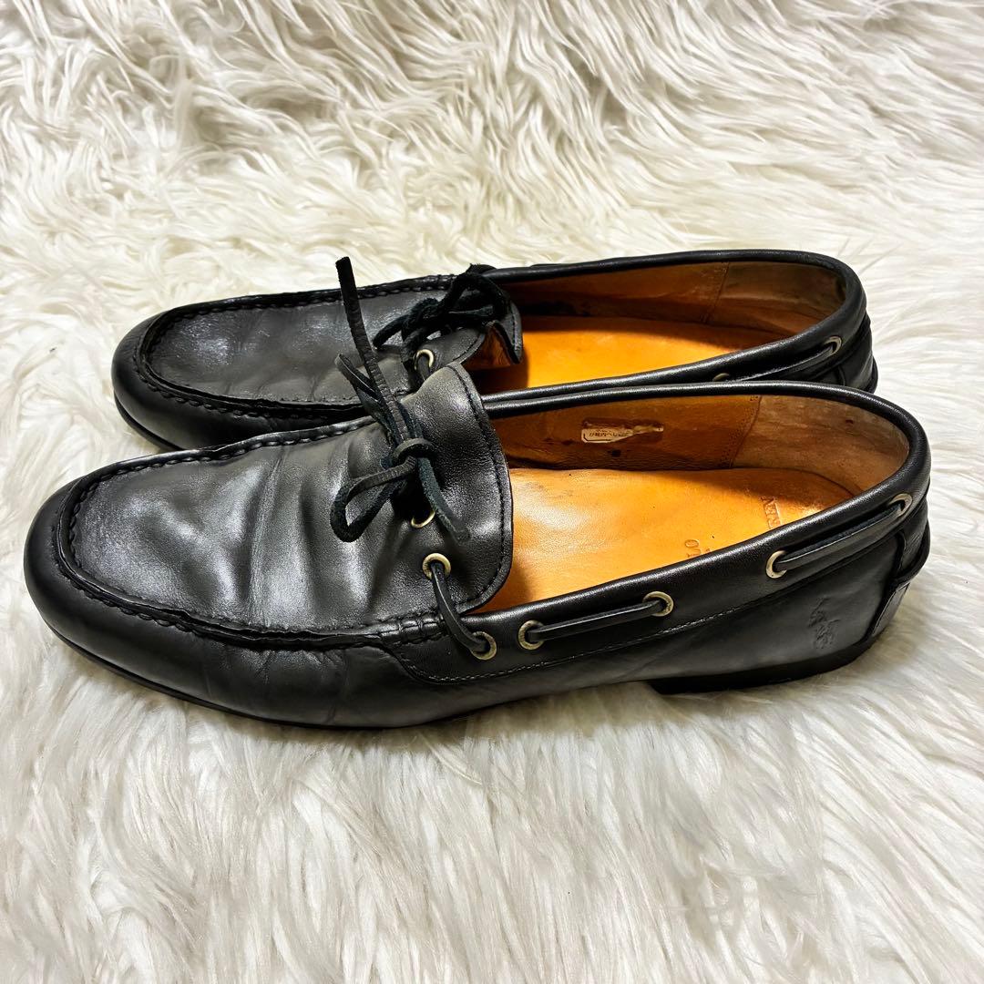 POLO ポロラルフローレン　デッキシューズ　モカシン　黒　27cm 靴