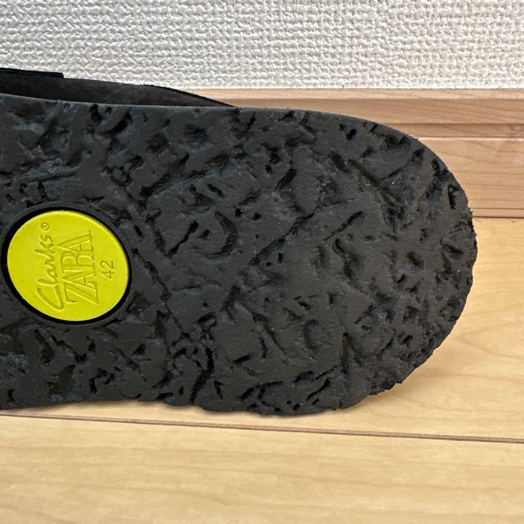 【新品未使用】CLARKS® × ZARA レザーローファー ブラック 42