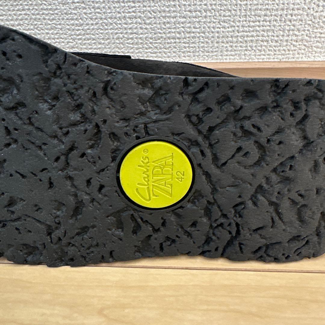 【新品未使用】CLARKS® × ZARA レザーローファー ブラック 42