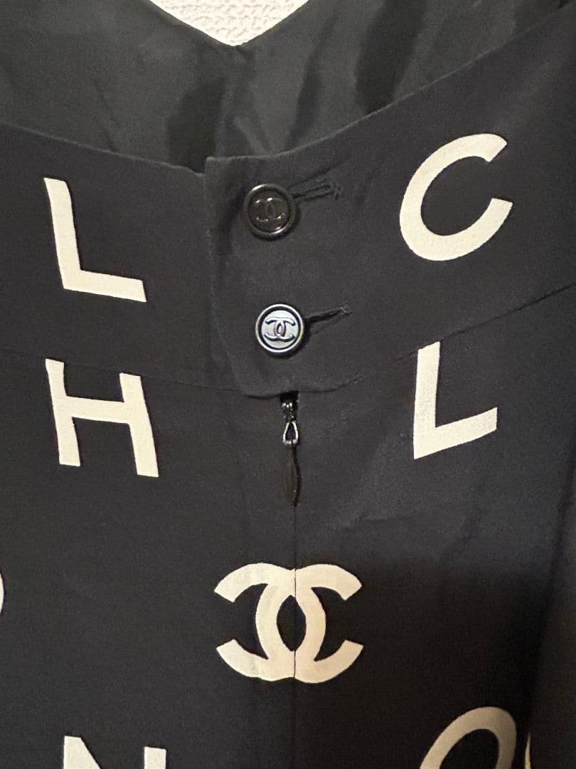 ななこ CHANEL ビンテージ ロゴ キャミワンピース