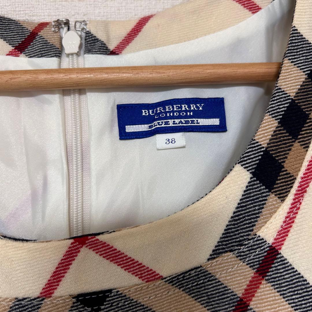 【美品】Burberry バーバリーブルーレーベル ワンピース ノバチェック