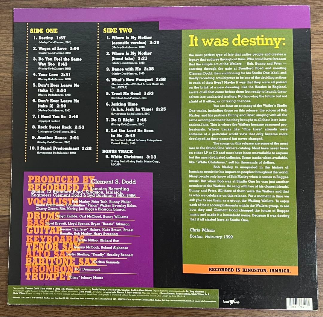 【LP/US盤】Bob Marley&The Wailers / DESTINY