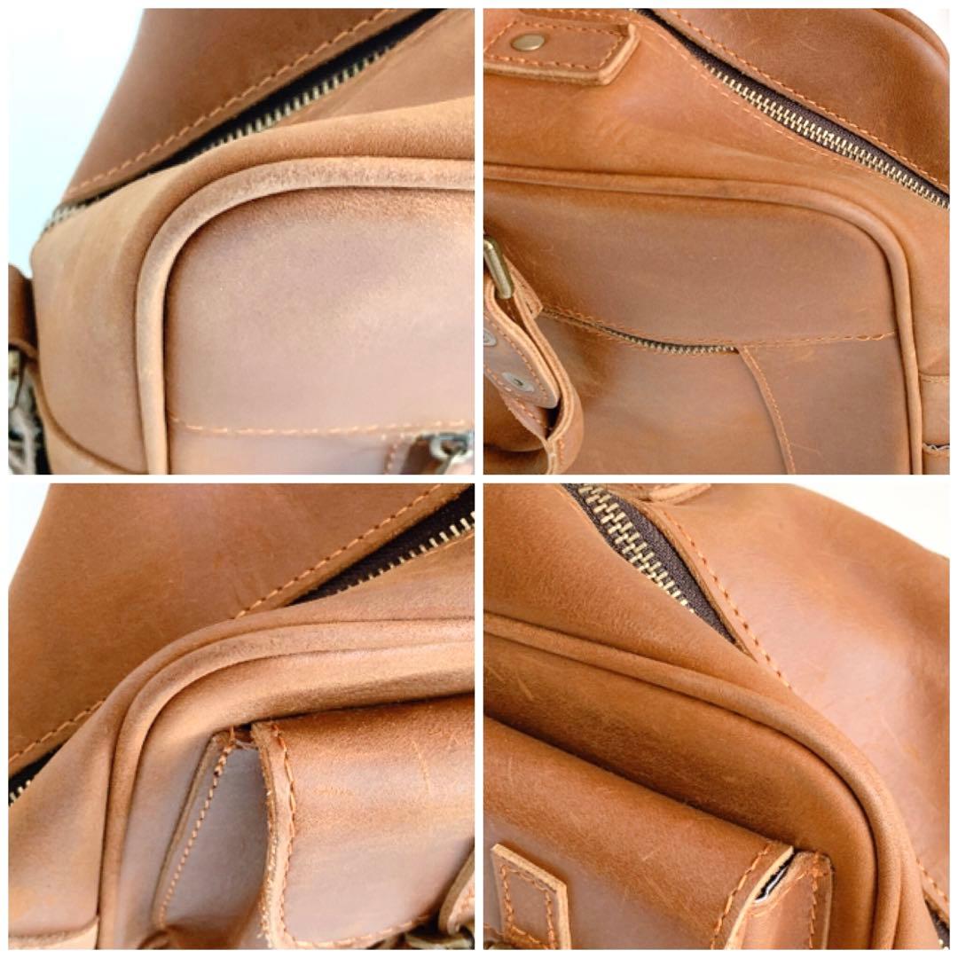 【USED】 本革 3Way ショルダーハンドバッグ レザー 茶