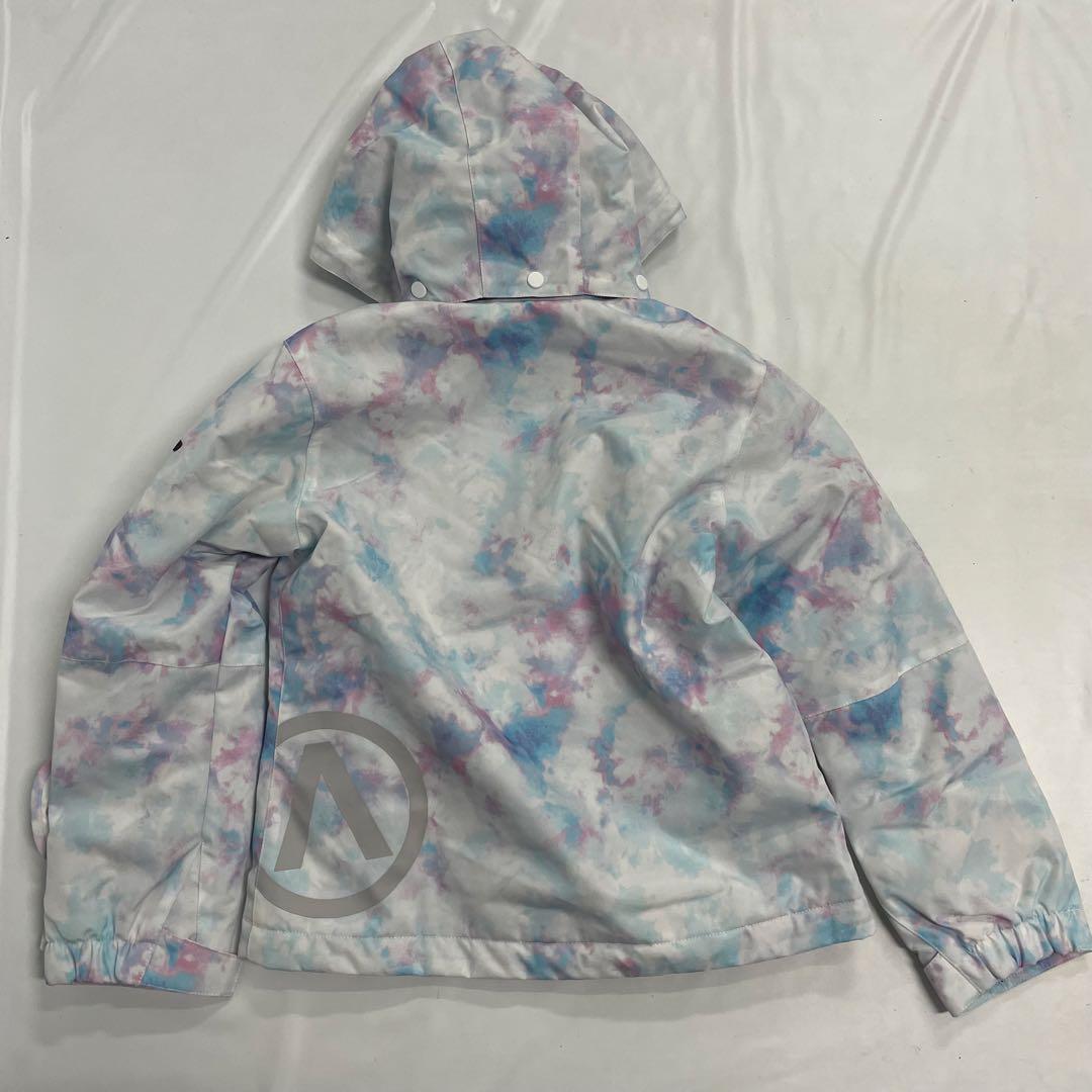 ARBN 白×青 スキーウェア 上下セット 130cm AB33WW1406J