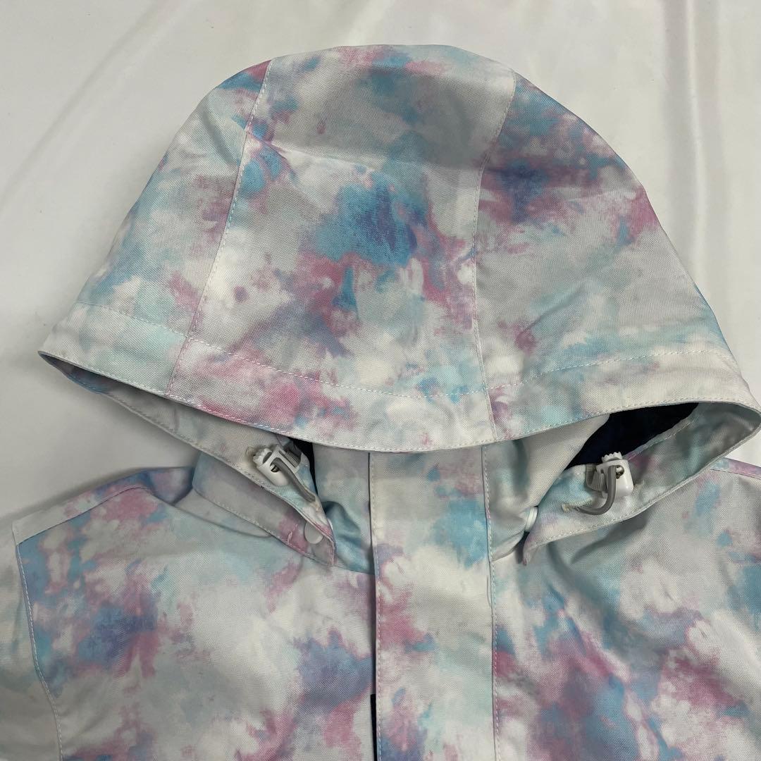 ARBN 白×青 スキーウェア 上下セット 130cm AB33WW1406J