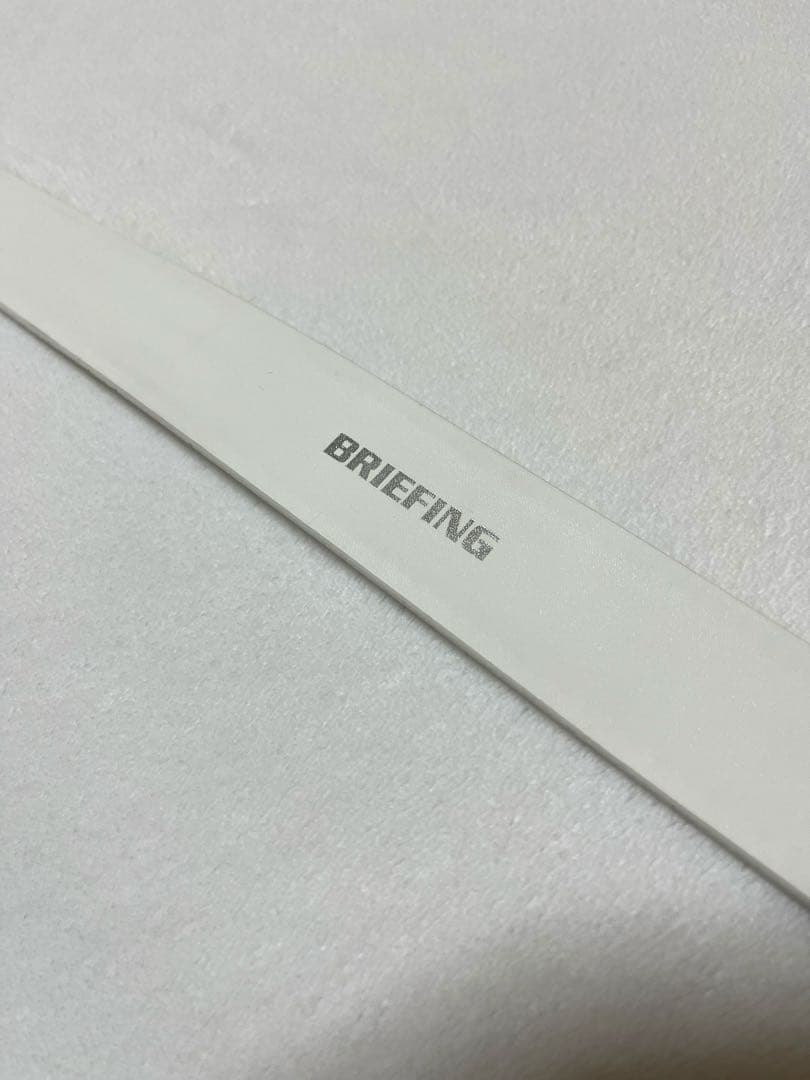 【BRIEFING】ホワイトレザーゴルフベルト＊メンズベルト＊ブリーフィング