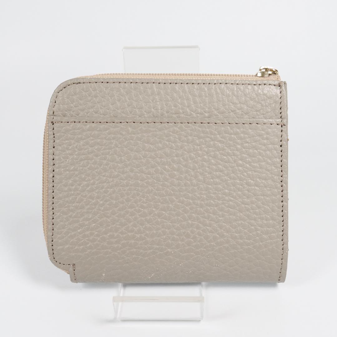 極美品✨ アタオ 二つ折り財布 ミリモ ケリー グレージュ L字ファスナー