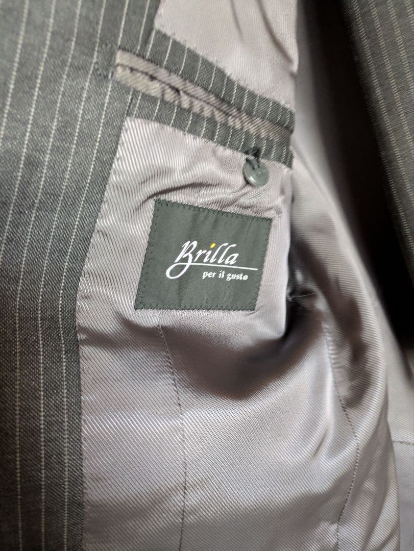 Brilla per il gusto Beams グレー ストライプジャケット