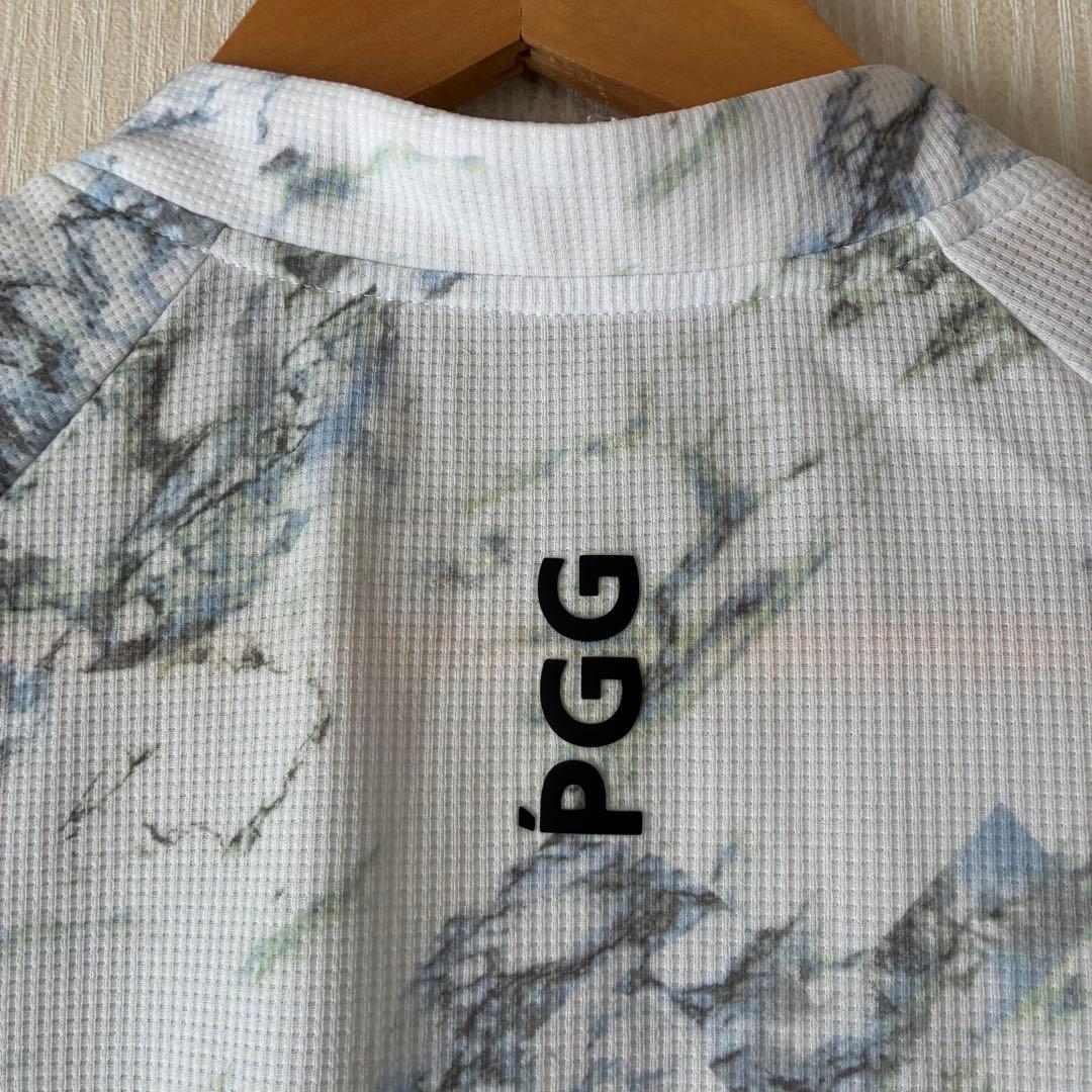 PEALY GATES 人気PGG×大理石デザイン 半袖ポロシャツ サイズ6