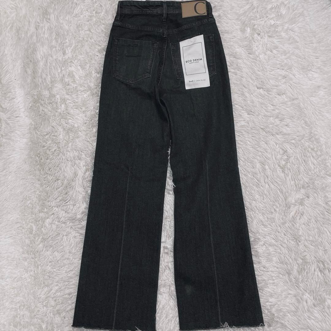 新品 YANUK × CASA FLINE センタープレスストレートデニム 23