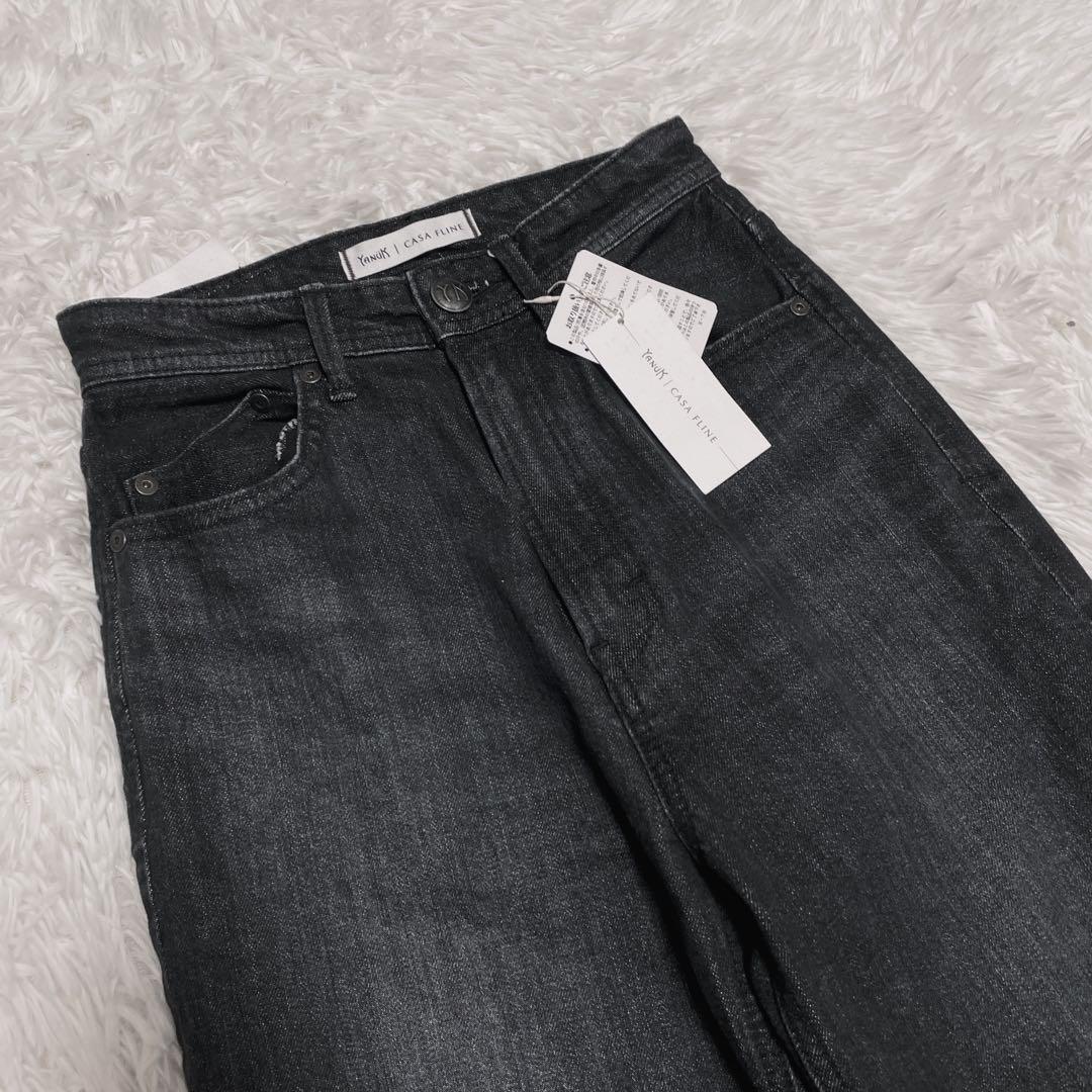 新品 YANUK × CASA FLINE センタープレスストレートデニム 23