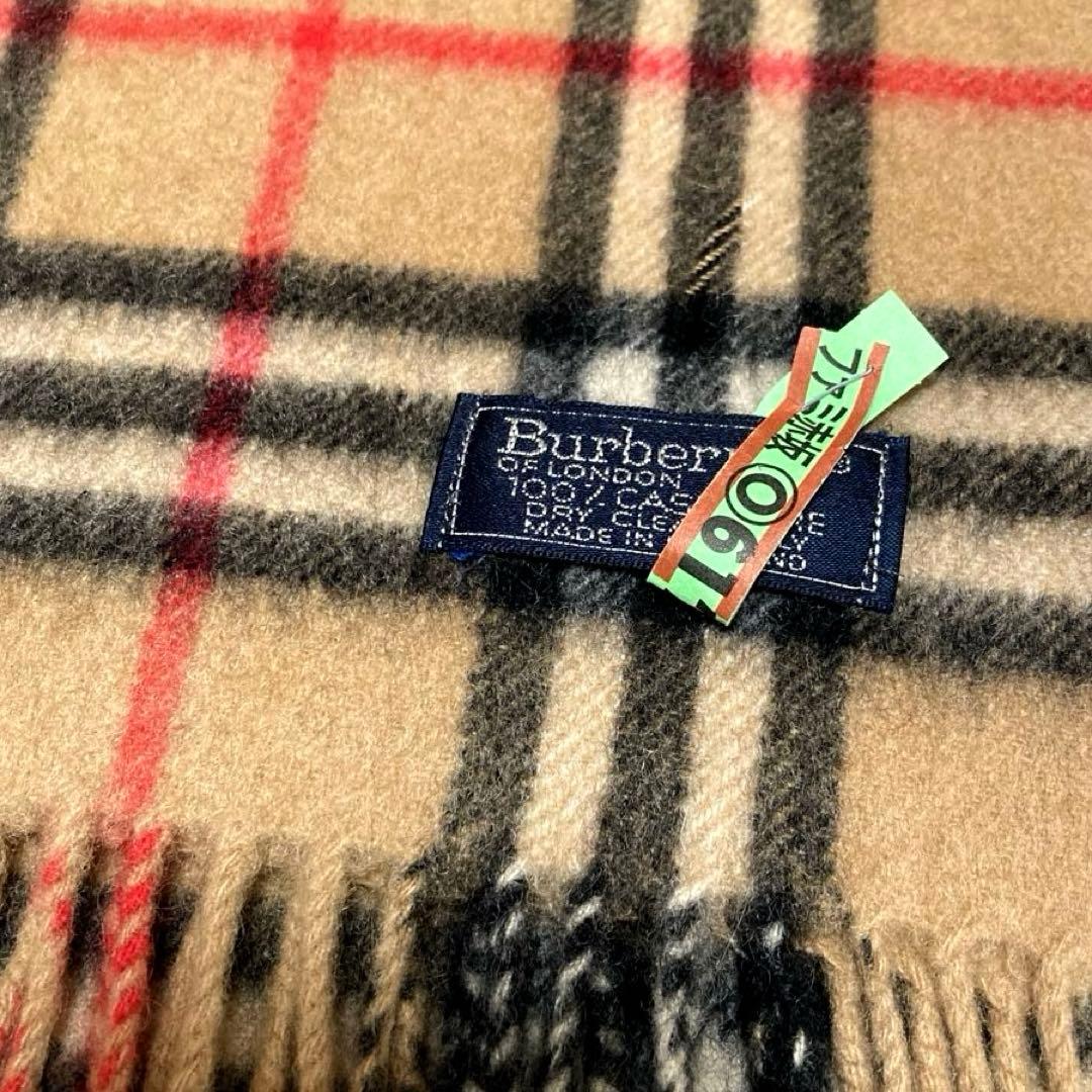 BURBERRYバーバリーズ　マフラー ★カシミヤ100%ノバチェック 英国製