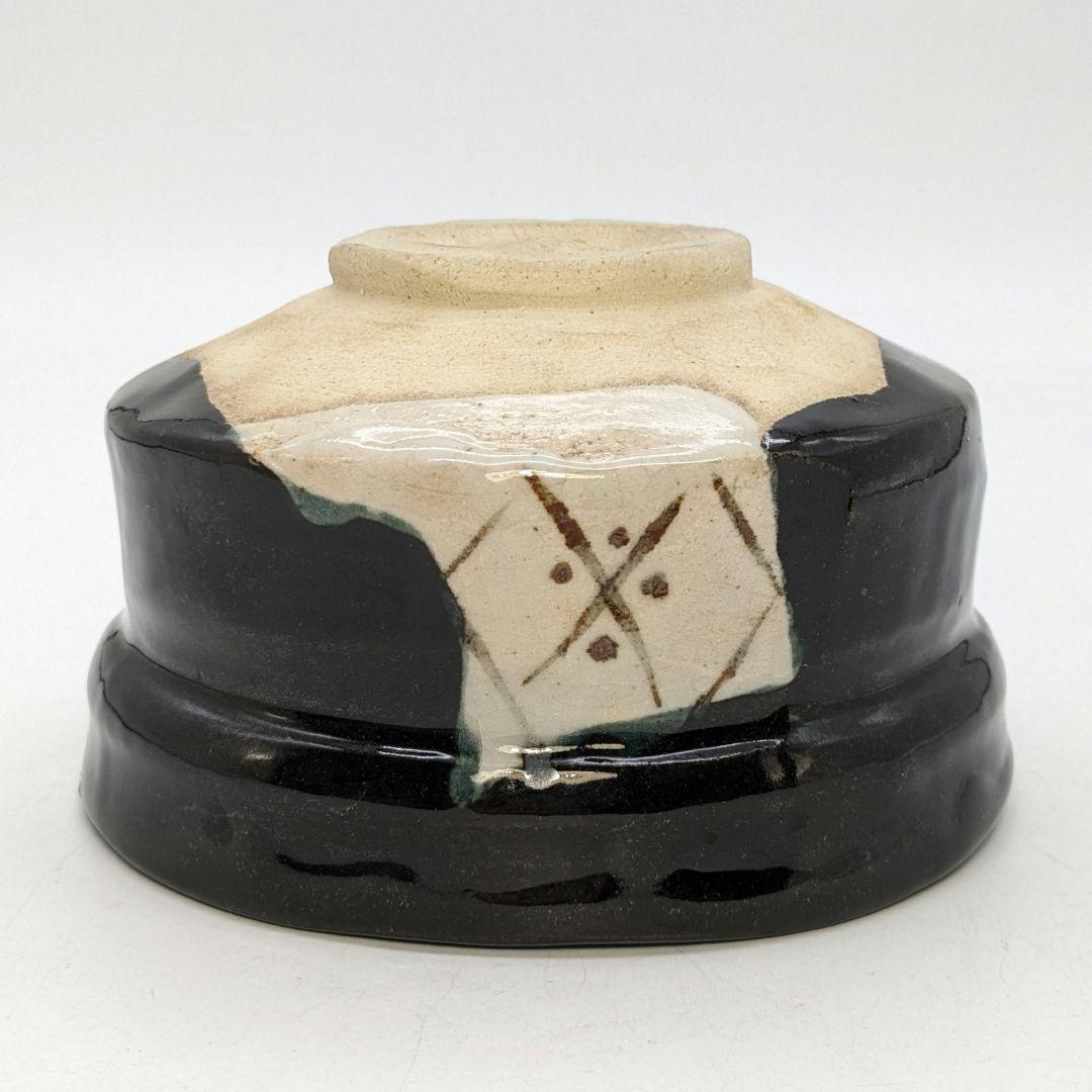 佐治光太郎（光寿） 黒織部茶盌 共箱 抹茶碗 抹茶茶碗 茶道具 茶器 美濃焼