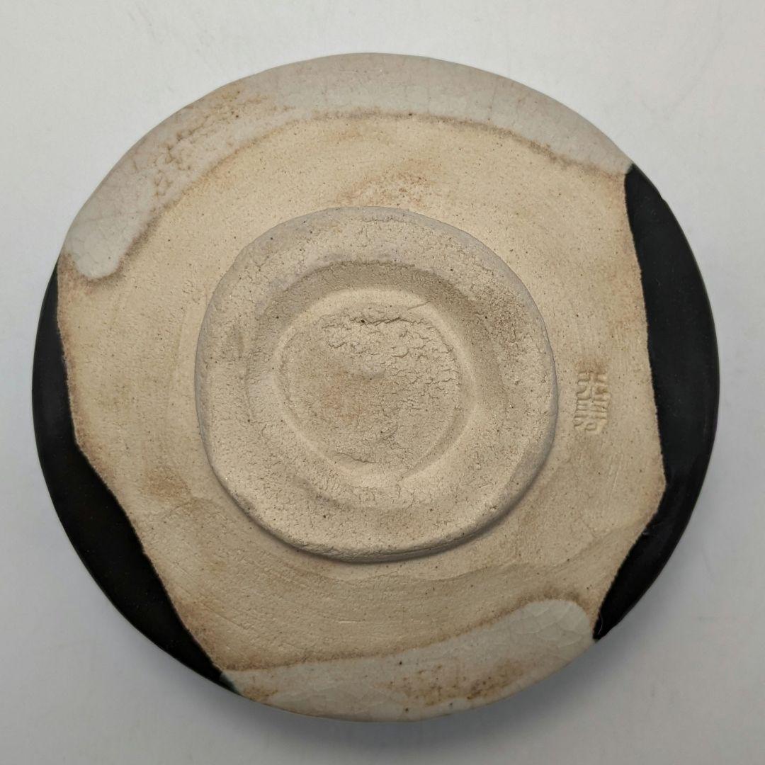 佐治光太郎（光寿） 黒織部茶盌 共箱 抹茶碗 抹茶茶碗 茶道具 茶器 美濃焼