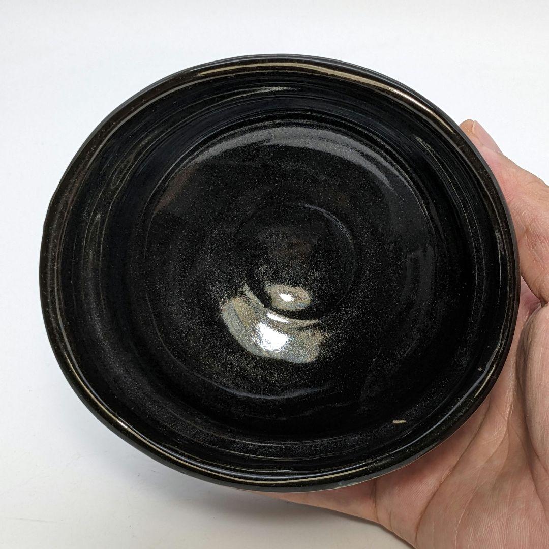 佐治光太郎（光寿） 黒織部茶盌 共箱 抹茶碗 抹茶茶碗 茶道具 茶器 美濃焼