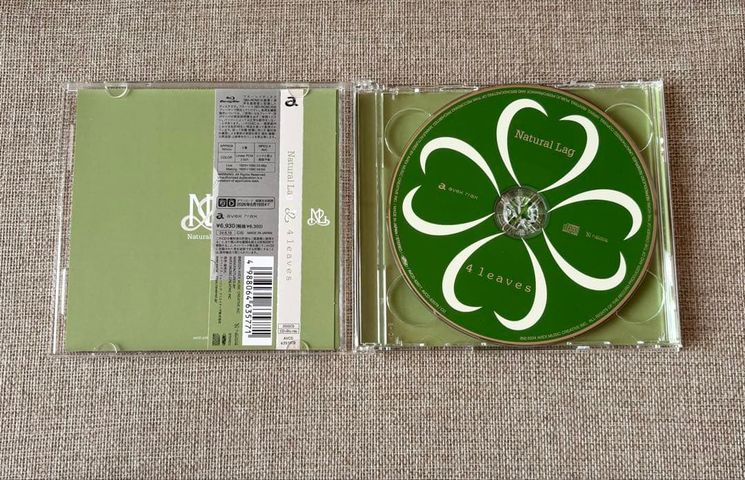【CD＋BluRay】ライブ映像付き natural lag 4leaves