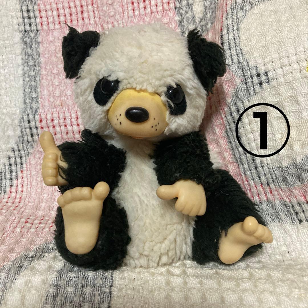 プ*ン様 モンチッチ風　ファースト社パンダ他　ぬいぐるみセット　中古品　バラ売り