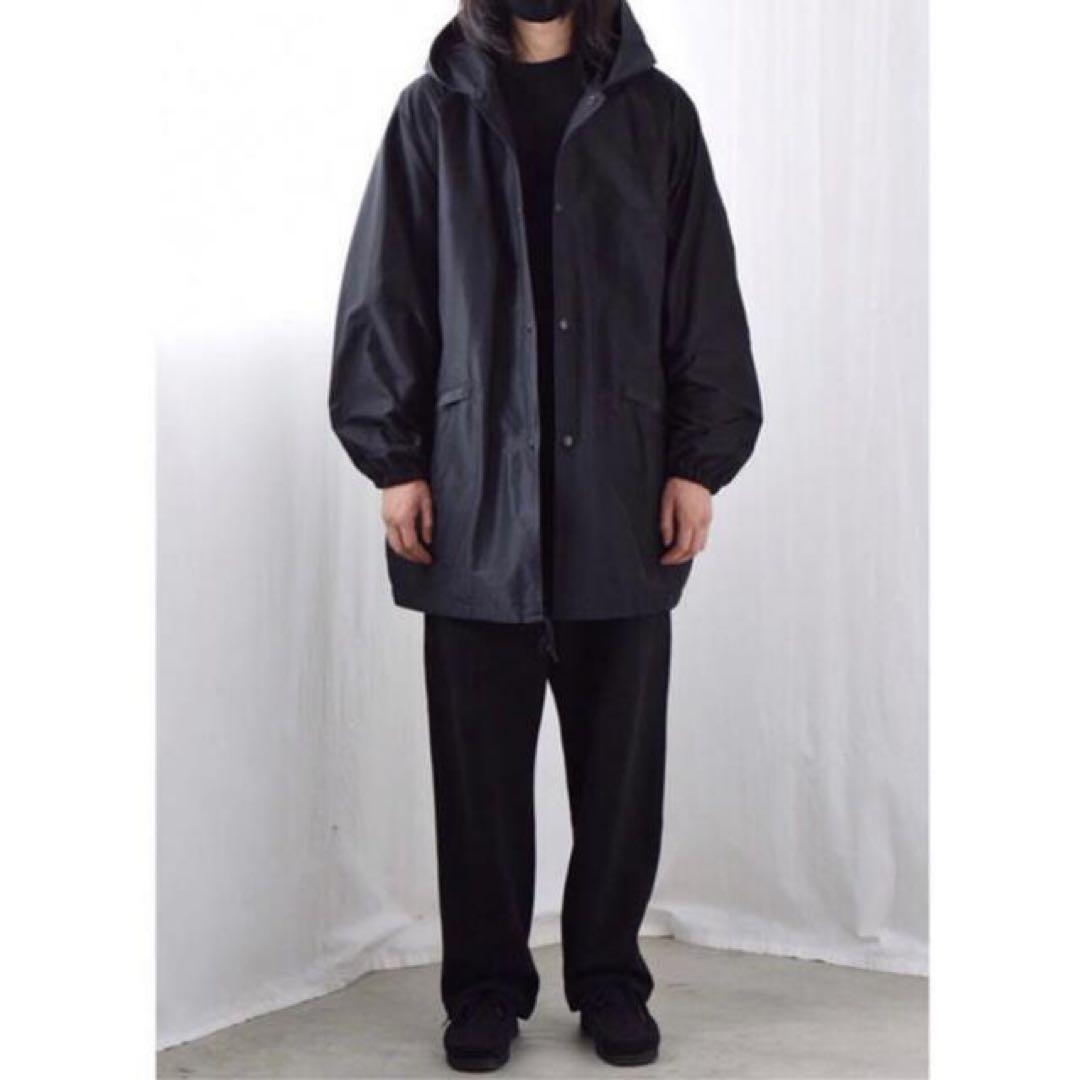 COMOLI コットンシルクフーデットコート 2