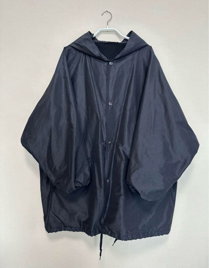 COMOLI コットンシルクフーデットコート 2