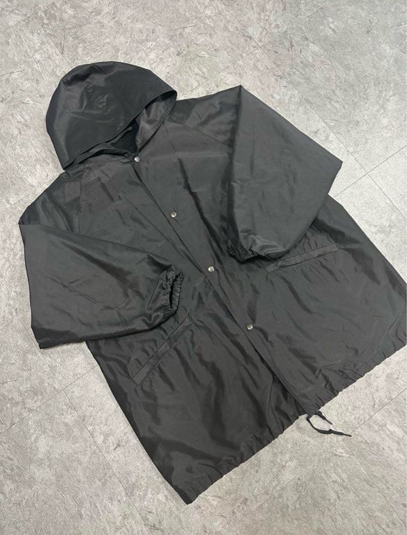 COMOLI コットンシルクフーデットコート 2